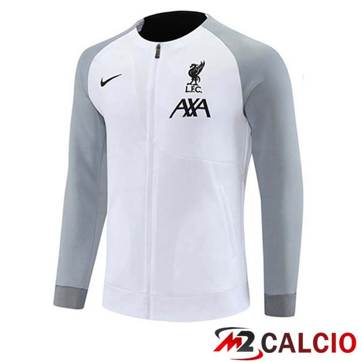 Giacca Calcio FC Liverpool Bianco Grigio 2022/2023