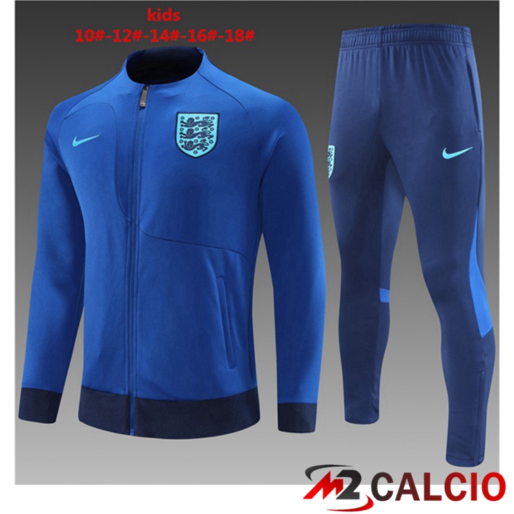 Insieme Tuta Calcio - Giacca Inghilterra Bambino Blu 2022/2023