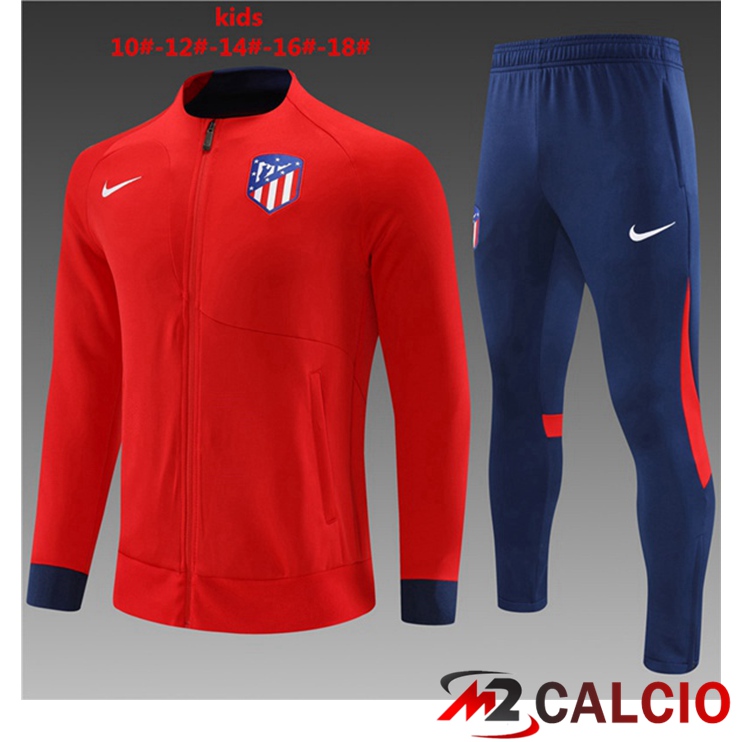 Insieme Tuta Calcio - Giacca Atletico Madrid Bambino Rosso 2022/2023