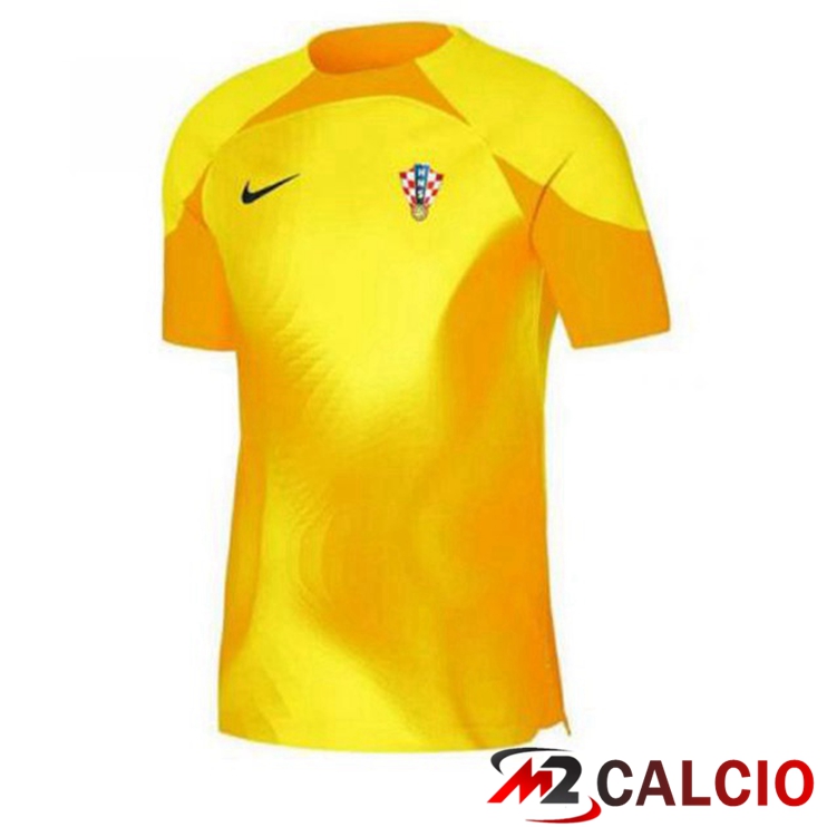 Maglie Calcio Croazia Portiere Giallo Coppa Del Mondo 2022