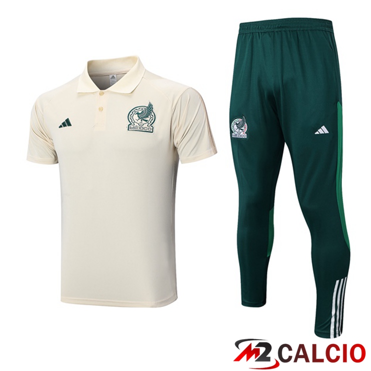 Maglia Polo Messico + Pantaloni Marrone 2023/2024