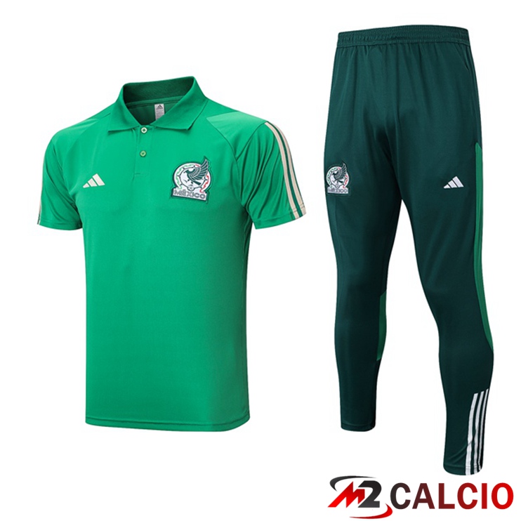 Maglia Polo Messico + Pantaloni Verde 2023/2024