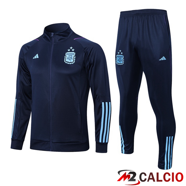 Insieme Tuta Calcio - Giacca Argentina Blu Reale 2023/2024
