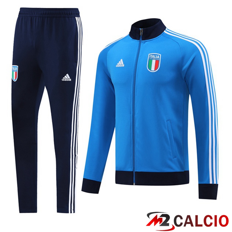 Insieme Tuta Calcio - Giacca Italia Blu 2023/2024
