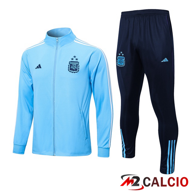 Insieme Tuta Calcio - Giacca Argentina Blu 2023/2024