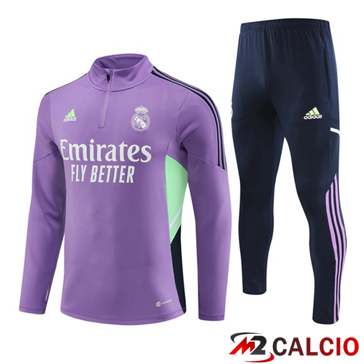 Insieme Tuta Calcio Real Madrid Viola 2023/2024
