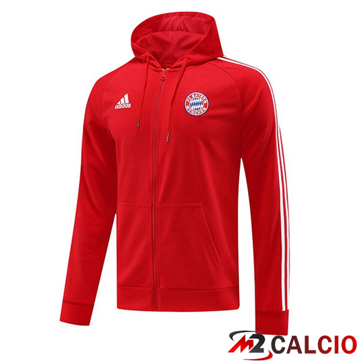 Giacca Con Cappuccio Bayern Monaco Rosso 2023/2024
