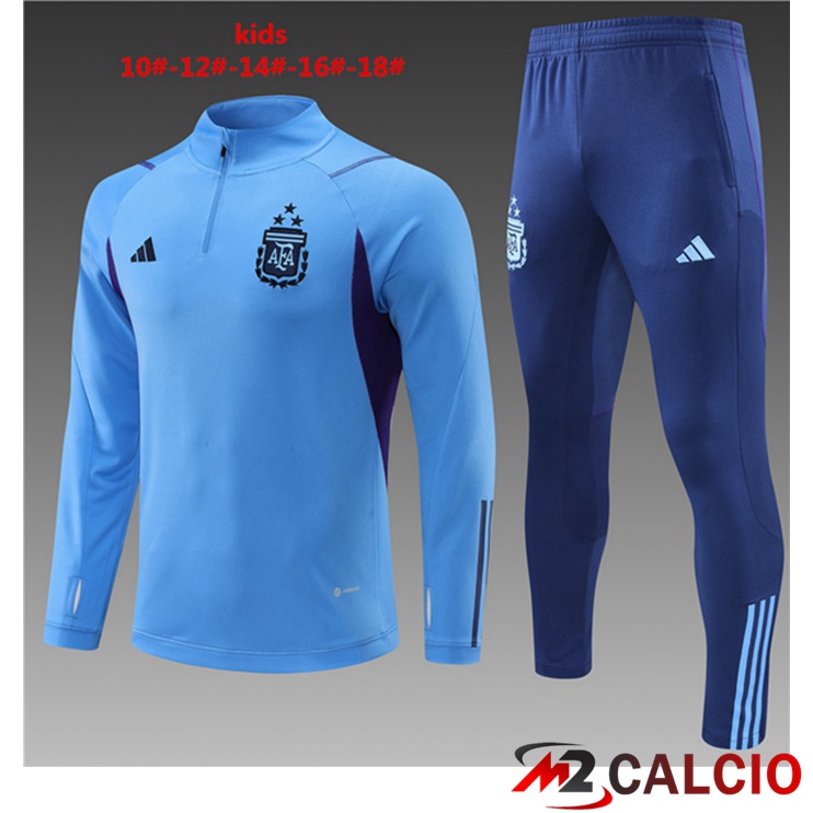 Insieme Tuta Calcio Argentina Bambino Blu 2023/2024