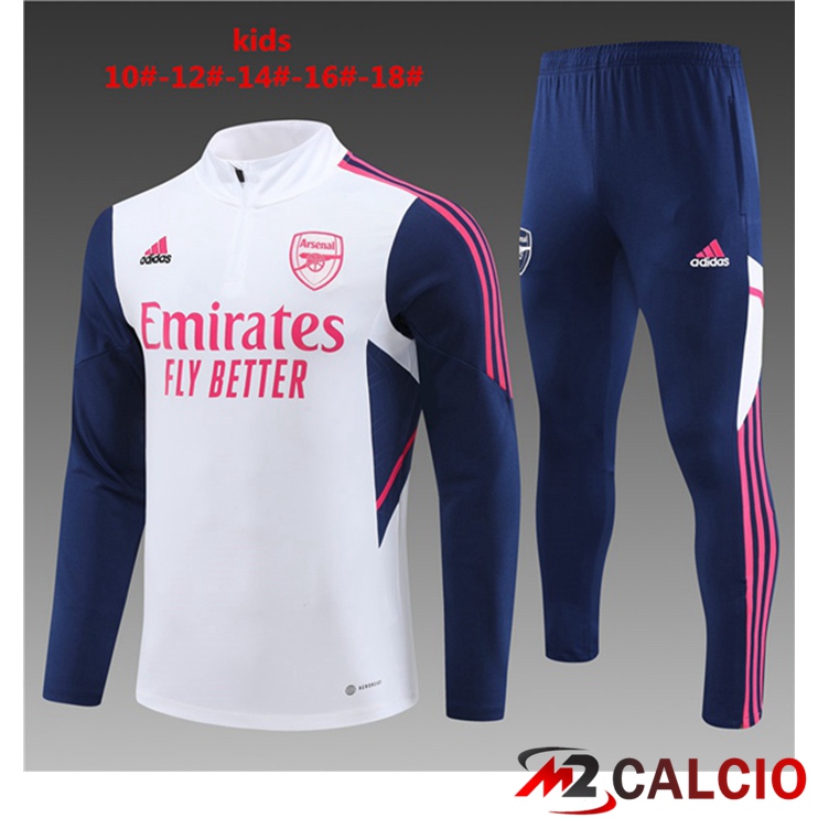 Insieme Tuta Calcio Arsenal Bambino Bianco 2023/2024