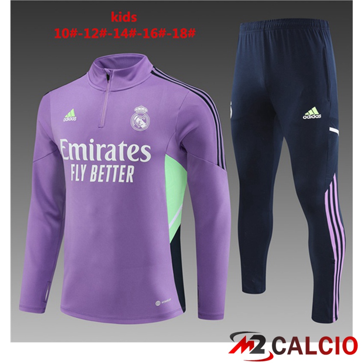 Insieme Tuta Calcio Real Madrid Bambino Viola 2023/2024