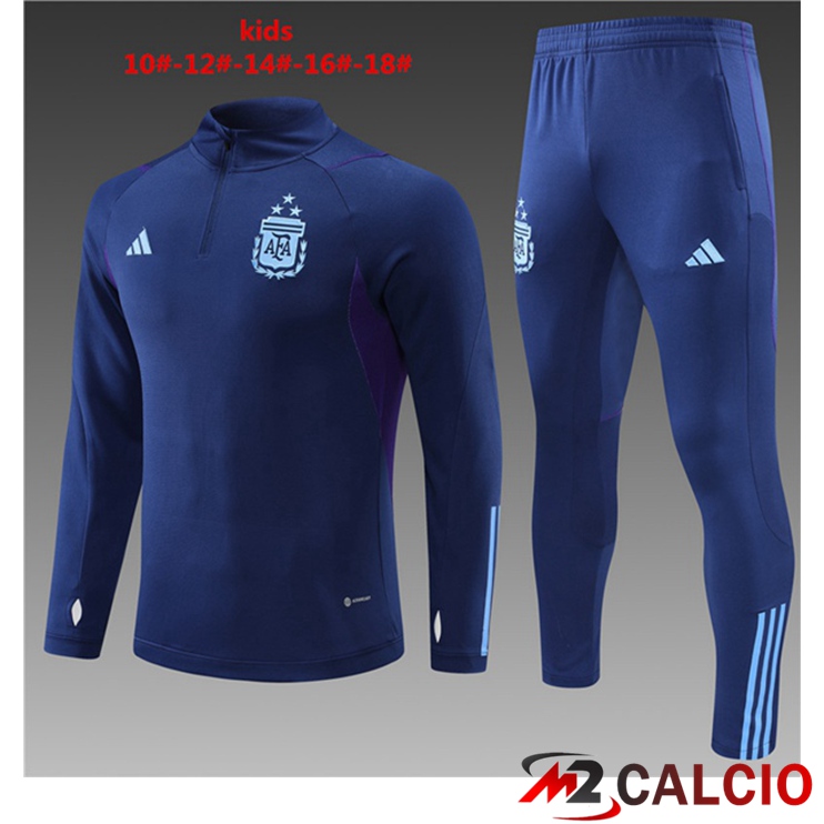 Insieme Tuta Calcio Argentina Bambino Blu Reale 2023/2024