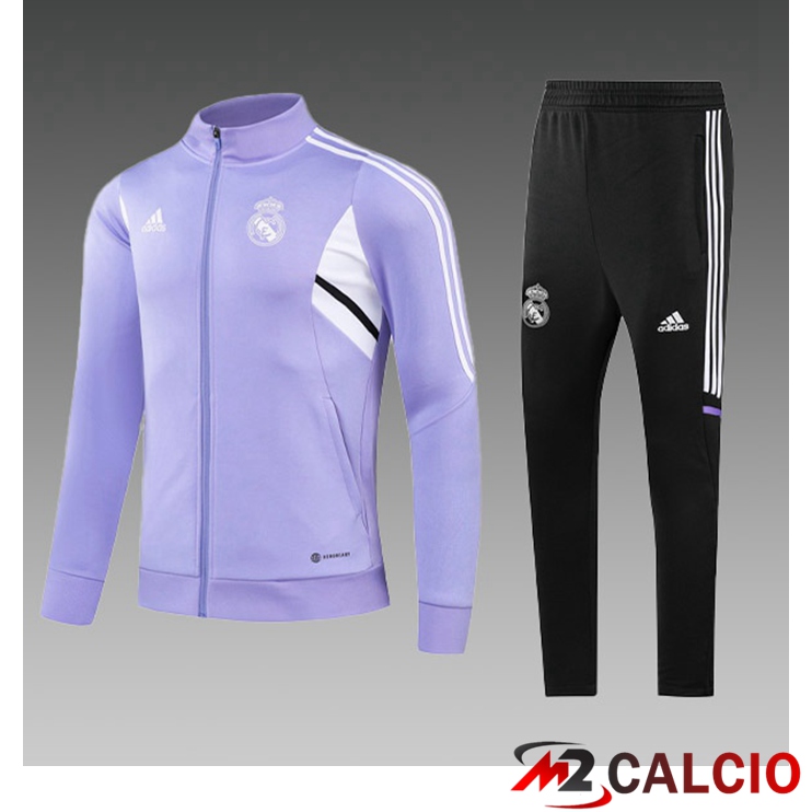 Insieme Tuta Calcio - Giacca Real Madrid Bambino Viola 2023/2024