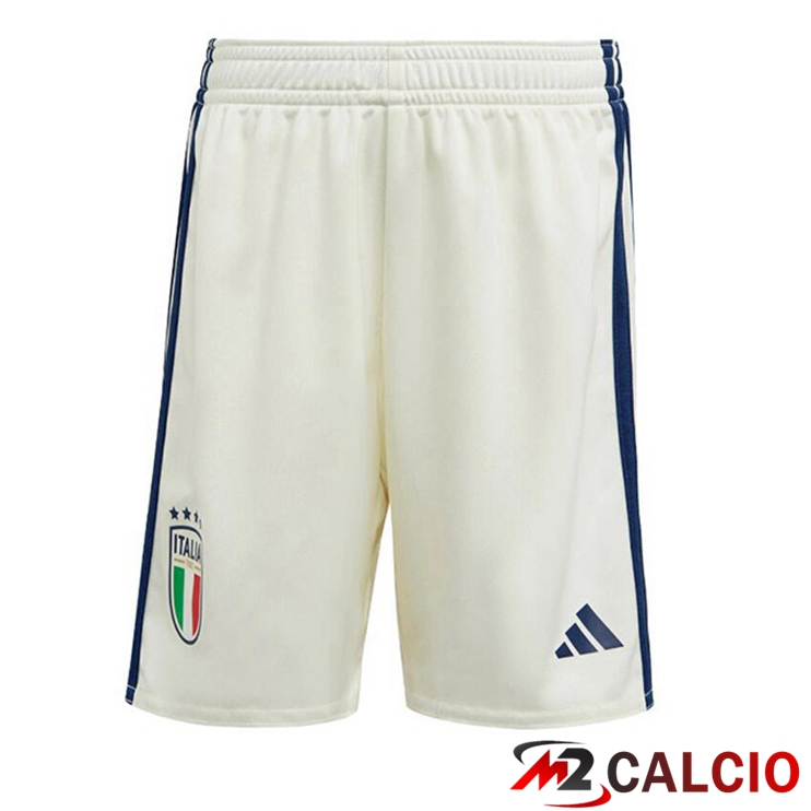 Pantaloncini Calcio Italia Seconda Bianco 2023/2024