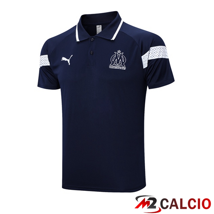Maglia Polo Marsiglia OM Blu Reale 2023/2024