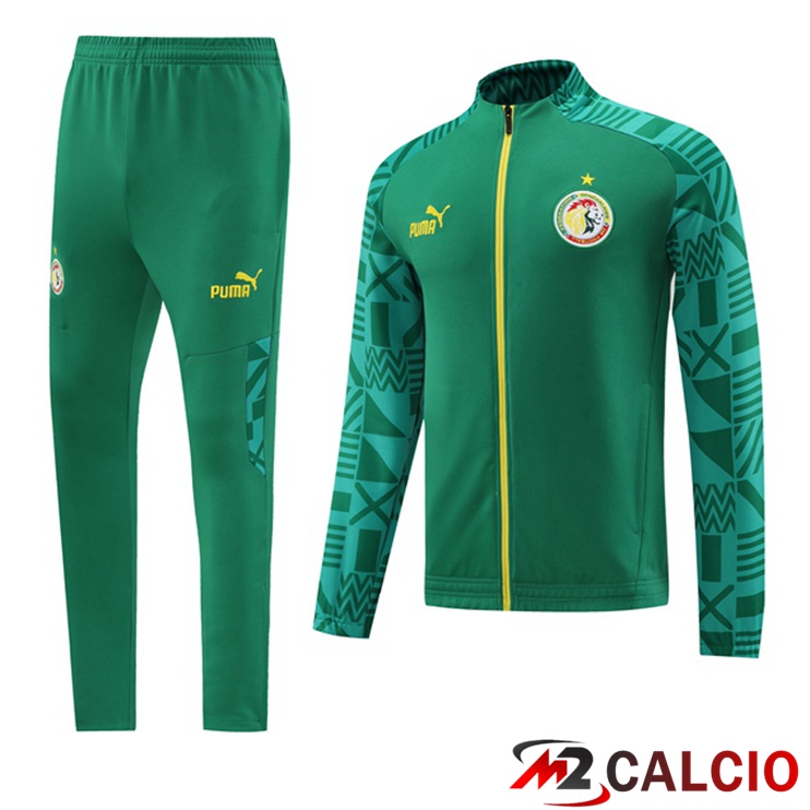 Insieme Tuta Calcio - Giacca Senegal Verde 2023/2024
