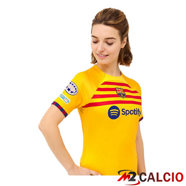 Maglie Calcio FC Barcellona Donna Quarto Giallo 2022/2023