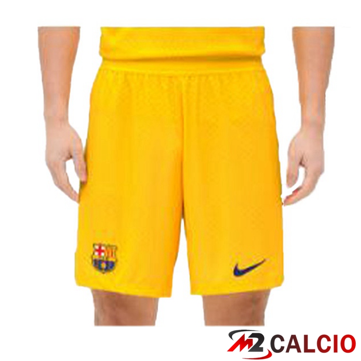 Pantaloncini Calcio FC Barcellona Quarto Giallo 2022/2023