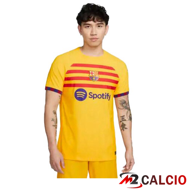 Maglie Calcio FC Barcellona Quarto Giallo 2022/2023