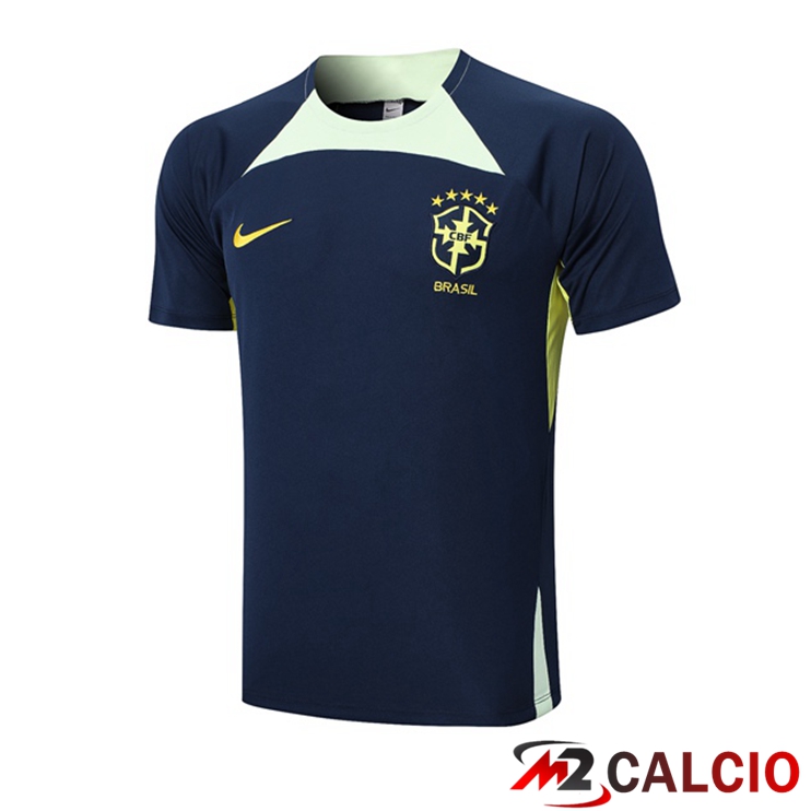 T Shirt Allenamento Brasile Blu Reale 2023/2024