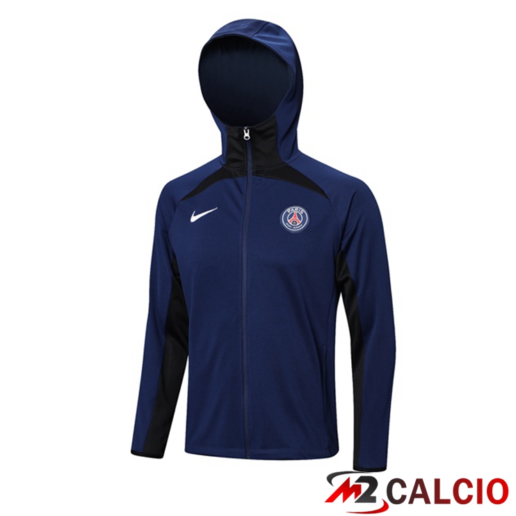 Giacca Con Cappuccio Paris PSG Blu Reale 2023/2024