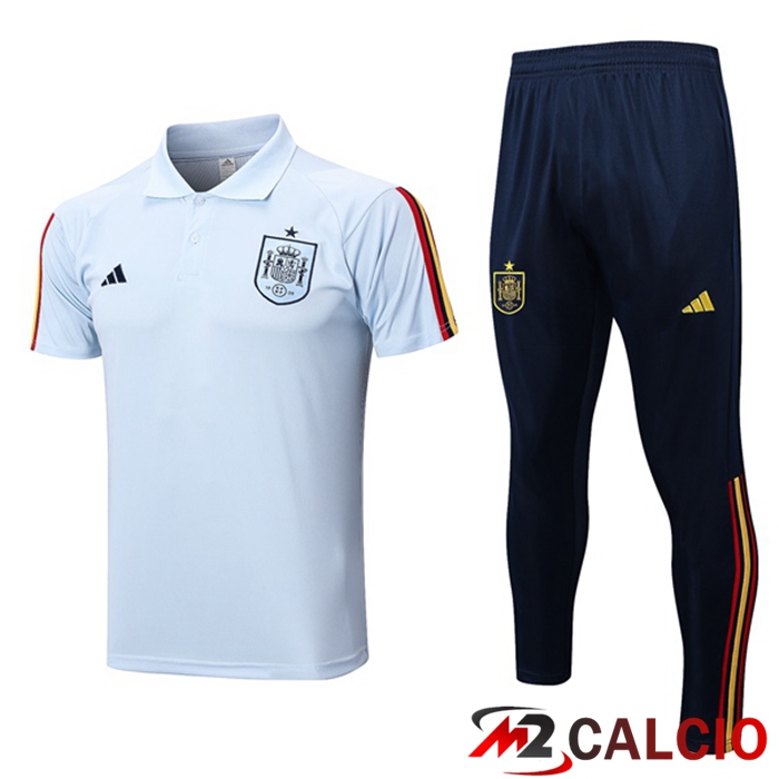 Maglia Polo Spagna + Pantaloni Blu 2023/2024