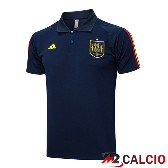 Maglia Polo Spagna Blu Reale 2023/2024