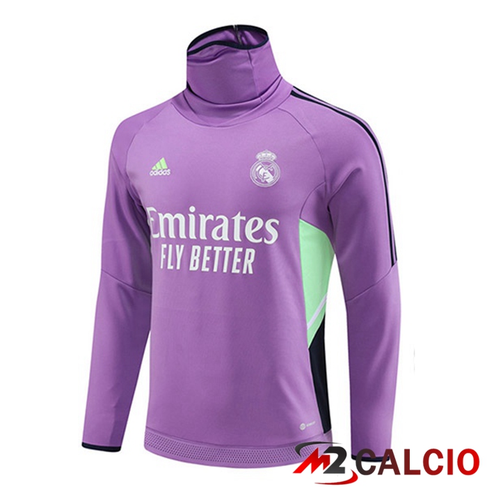 Felpa Allenamento Real Madrid Collo alto Viola 2023/2024