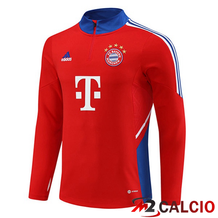 Felpa Allenamento Bayern Monaco Rosso 2023/2024