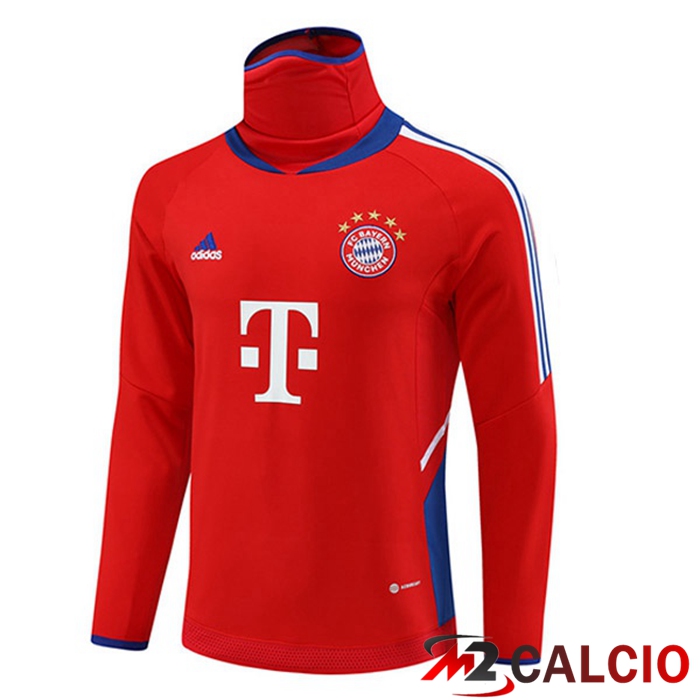 Felpa Allenamento Bayern Monaco Collo alto Rosso 2023/2024