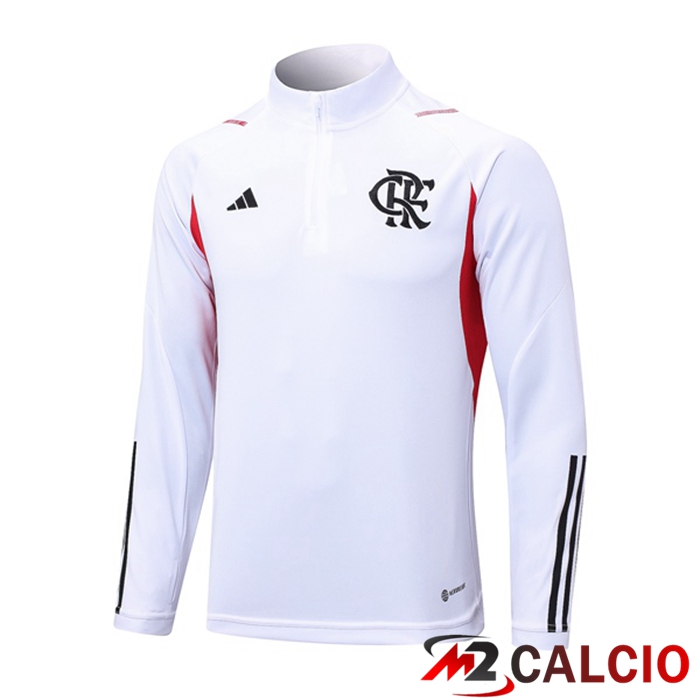 Felpa Allenamento Flamengo Bianco 2023/2024