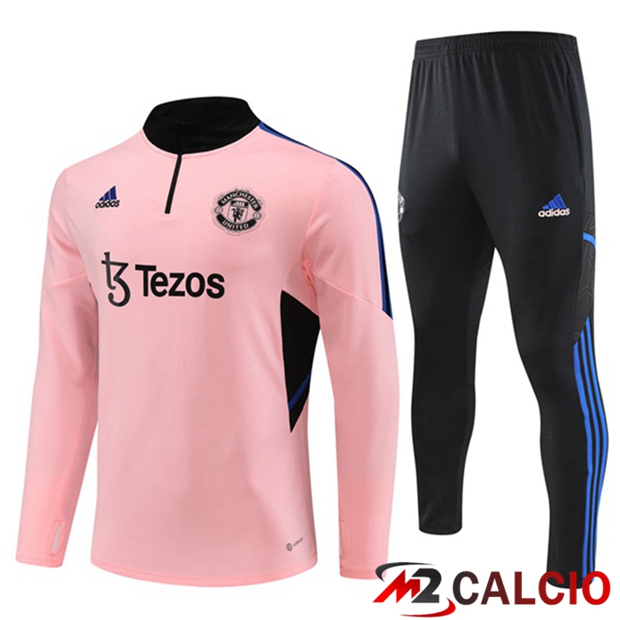 Insieme Tuta Calcio Manchester United Rosa 2023/2024