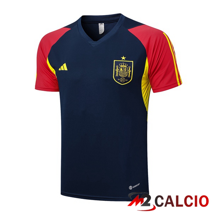 T Shirt Allenamento Spagna Blu Reale 2023/2024