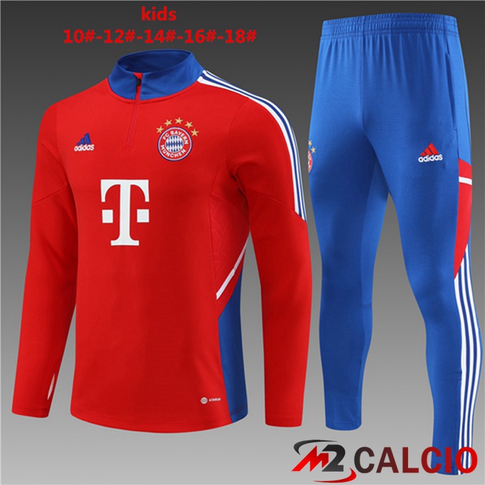 Insieme Tuta Calcio Bayern Monaco Bambino Rosso 2023/2024