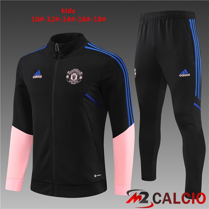 Insieme Tuta Calcio Manchester United Bambino Nero 2023/2024