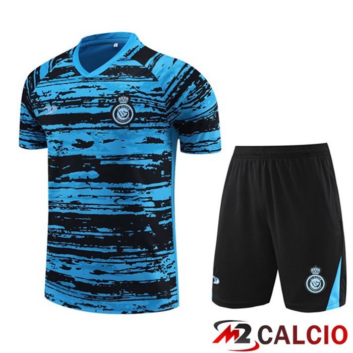 T Shirt Allenamento Al-Nassr FC + Pantaloncini Blu 2023/2024