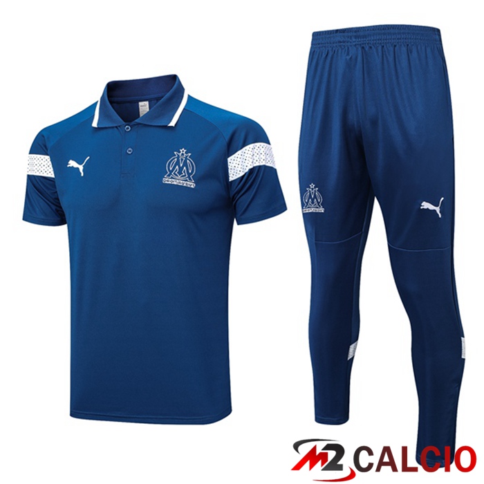 Maglia Polo Marsiglia OM + Pantaloni Blu 2023/2024