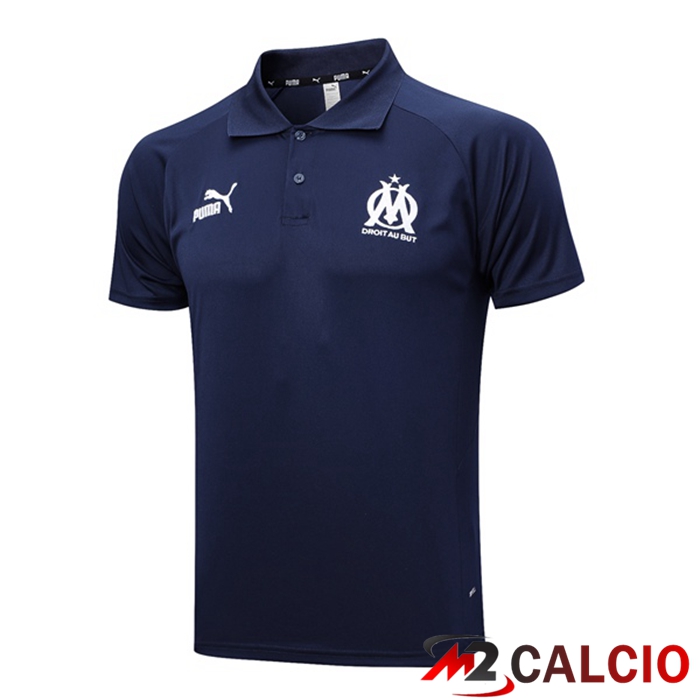 Maglia Polo Marsiglia OM Blu Reale 2023/2024