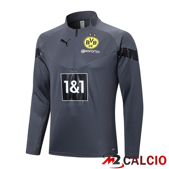 Felpa Allenamento Dortmund BVB Grigio 2023/2024