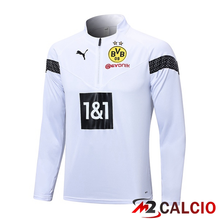 Felpa Allenamento Dortmund BVB Bianco 2023/2024