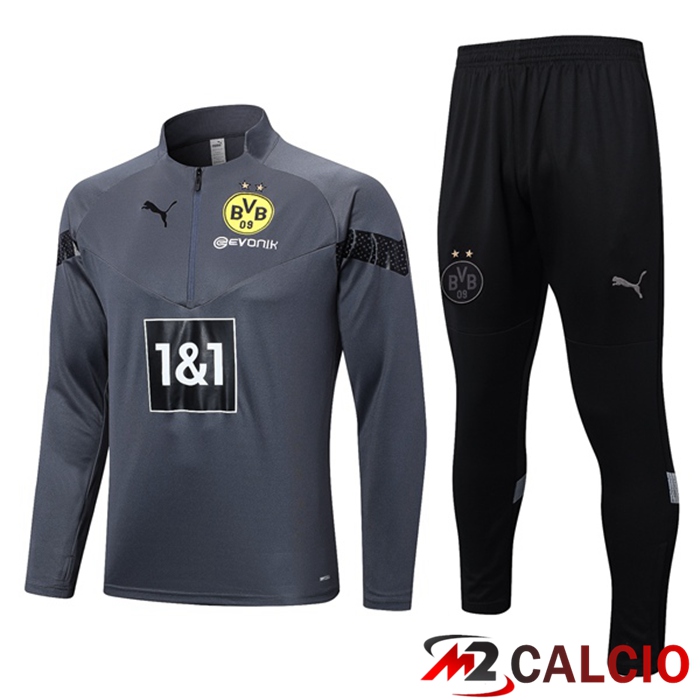 Insieme Tuta Calcio Dortmund BVB Grigio 2023/2024