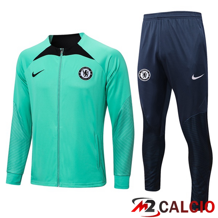 Insieme Tuta Calcio - Giacca FC Chelsea Verde 2023/2024