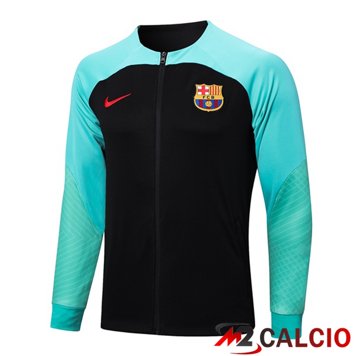Giacca Calcio FC Barcellona Nero Verde 2023/2024