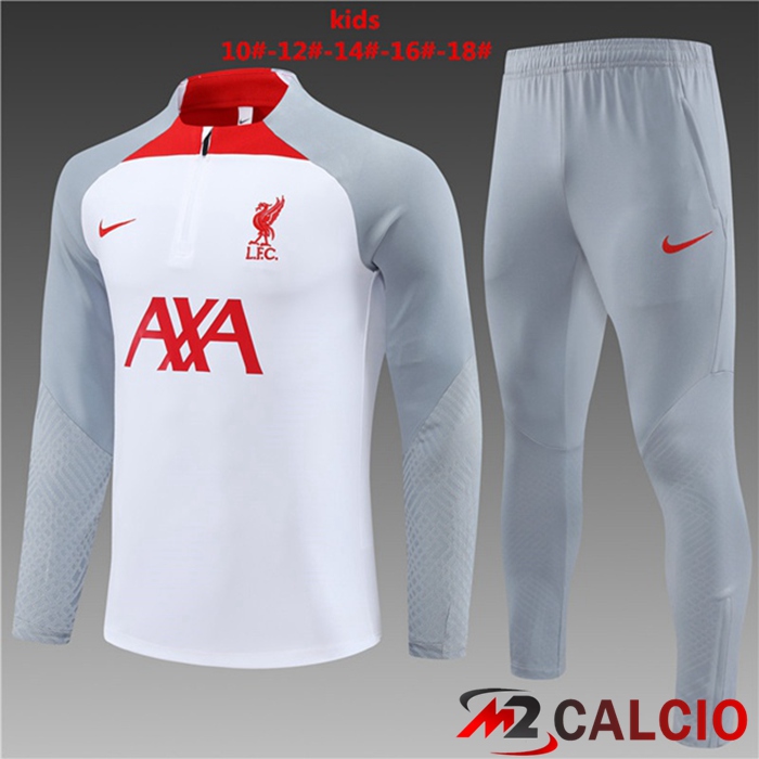 Insieme Tuta Calcio FC Liverpool Bambino Bianco 2023/2024