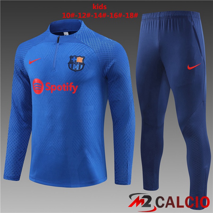 Insieme Tuta Calcio FC Barcellona Bambino Blu 2023/2024