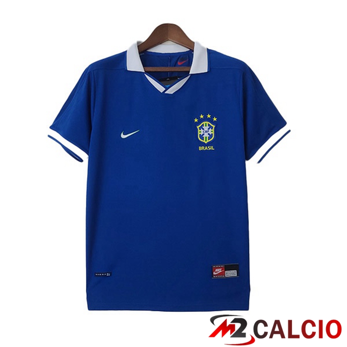 Maglie Calcio Brasile Retro Seconda Blu 1997
