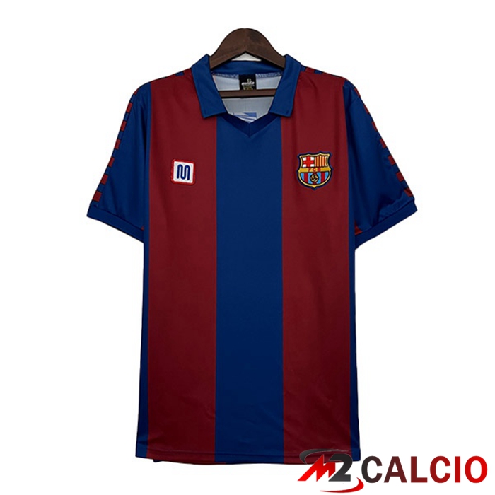 Maglie Calcio FC Barcellona Retro Prima Rosso Blu 1980-1982