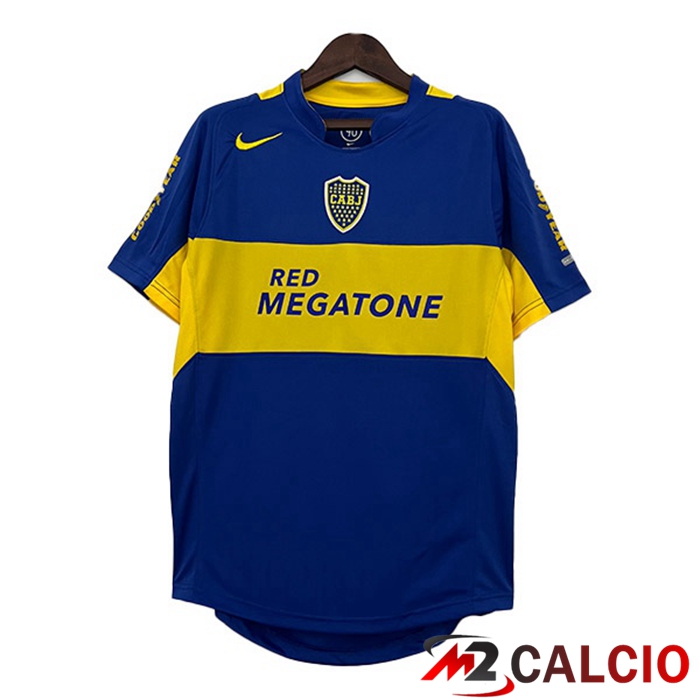 Maglie Calcio Boca Juniors Retro Prima Blu Giallo 2004-2005