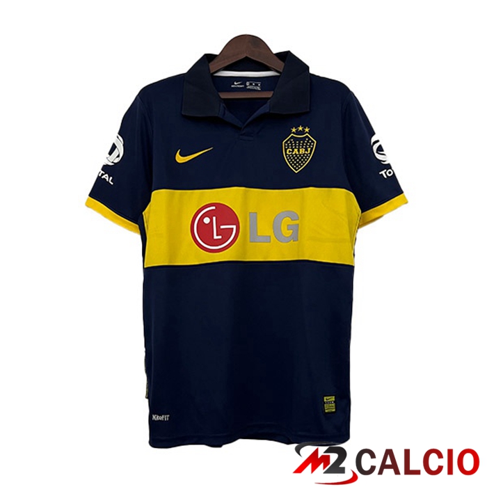 Maglie Calcio Boca Juniors Retro Prima Nero Giallo 2009-2010