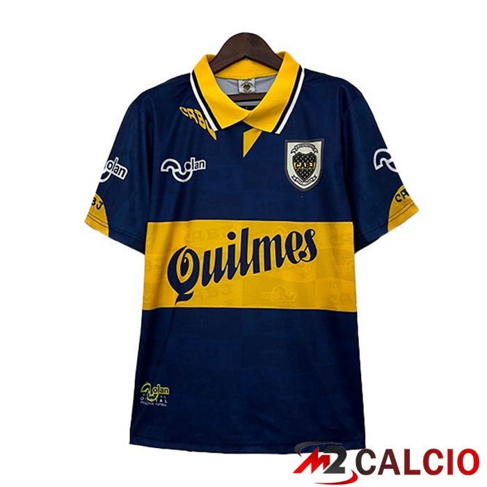 Maglie Calcio Boca Juniors Retro Prima Blu Giallo 1995-1997