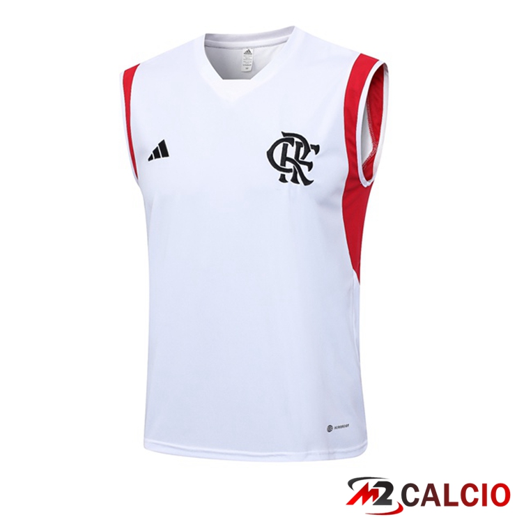 Canotta Calcio Flamengo Bianco 2023/2024
